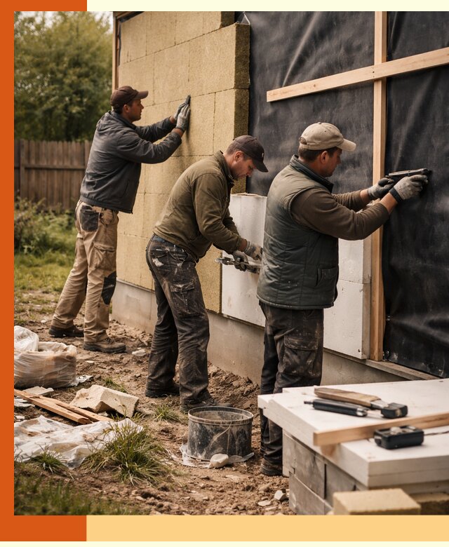 Утепление дачного дома под ключ в Соликамске