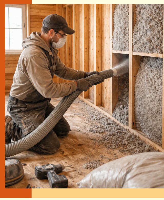 Утепление дачного дома эковатой в Соликамске — быстро и надёжно