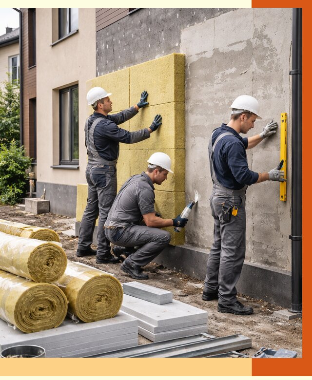 Утепление таунхауса в Соликамске от 7420 руб/м2 — комплекс под ключ | ТепломастерСлк