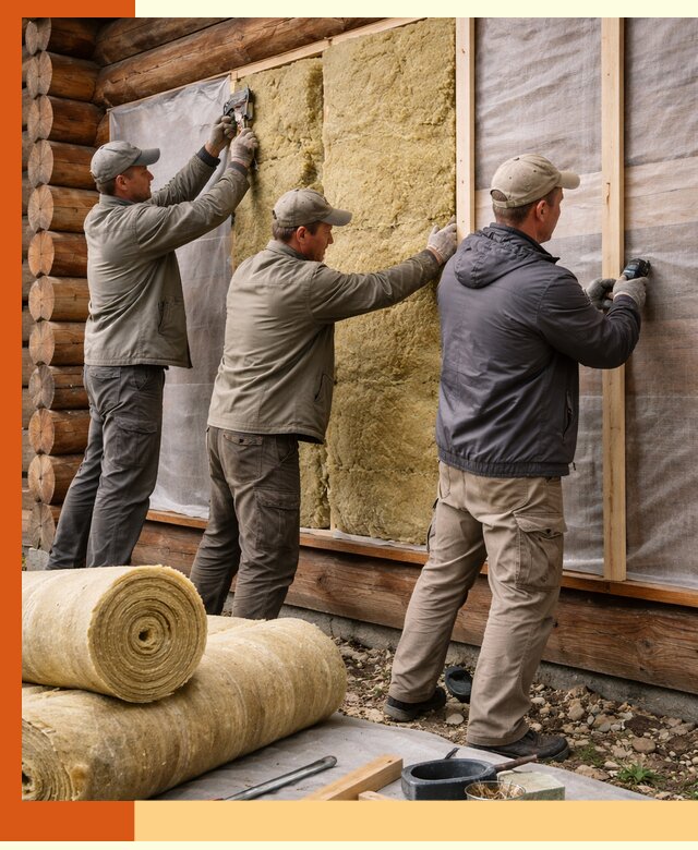 Утепление деревянного дома в Соликамске эффективными технологиями