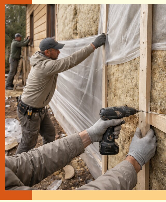 Утепление дома из бруса в Соликамске качественно и долговечно