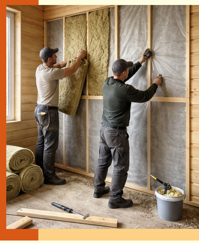 Утепление дома из минибруса в Соликамске: комплексные теплоизоляционные работы