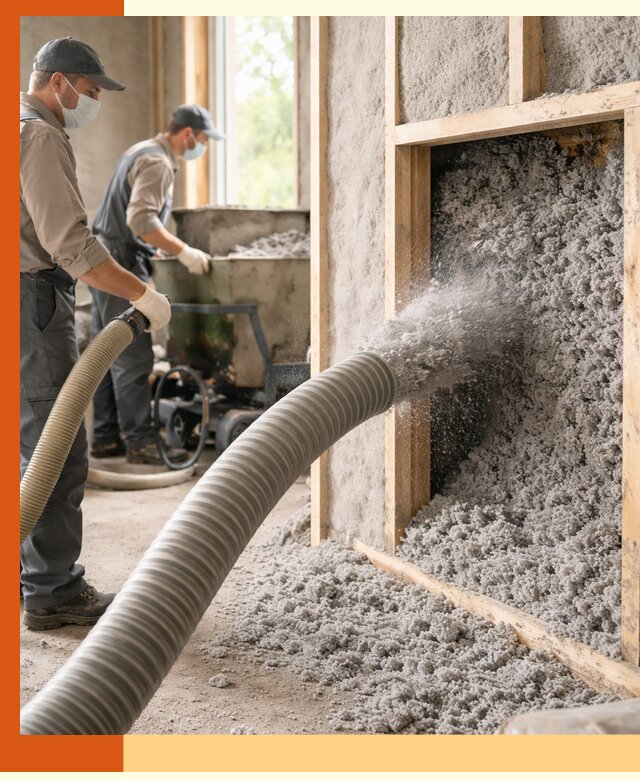 Утепление коттеджа эковатой в Соликамске с гарантией качества