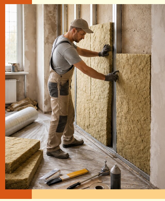 Утепление квартиры в Соликамске — комплексная теплоизоляция стен и полов