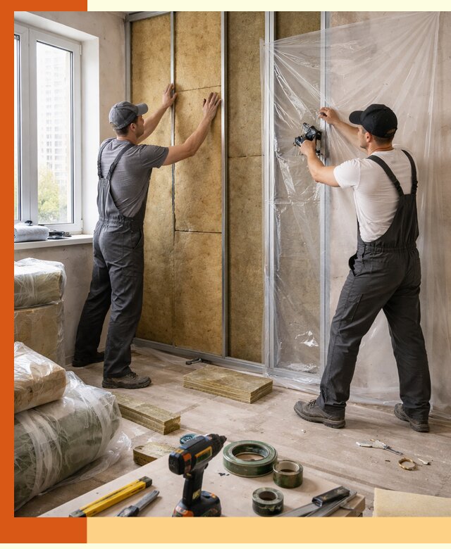 Утепление квартиры изнутри профессионально в Соликамске