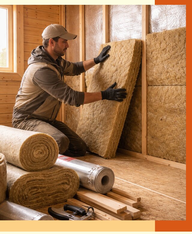 Утепление бани в Соликамске под ключ от 4637 руб./м2 — утеплить потолок, пол и стены | ТепломастерСлк