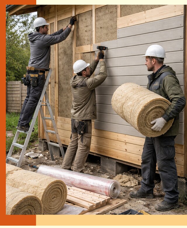 Утепление бани снаружи в Соликамске профессионально и надежно