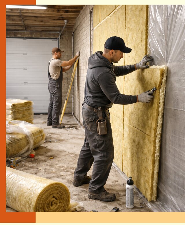 Утепление гаража под ключ в Соликамске — все виды теплоизоляции