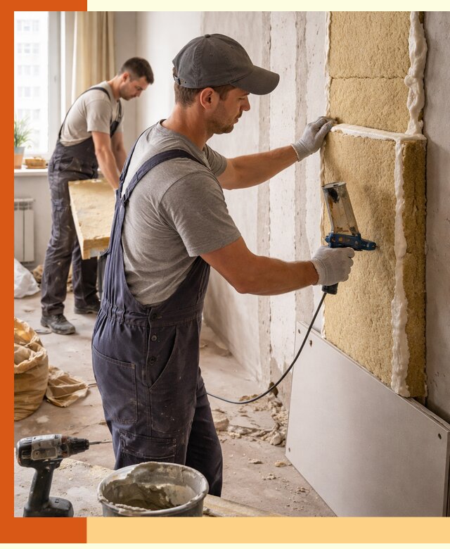 Утепление стен изнутри в Соликамске — качественно и эффективно