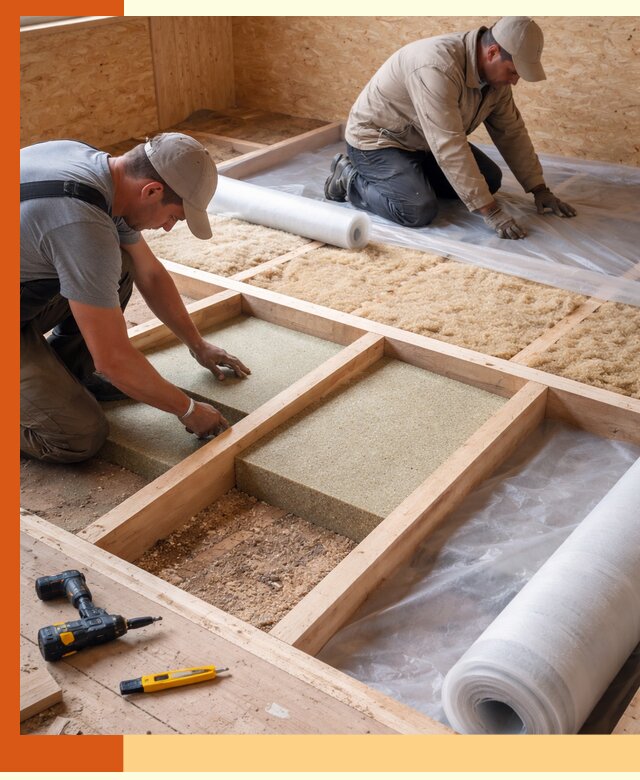 Профессиональное утепление деревянного пола в Соликамске