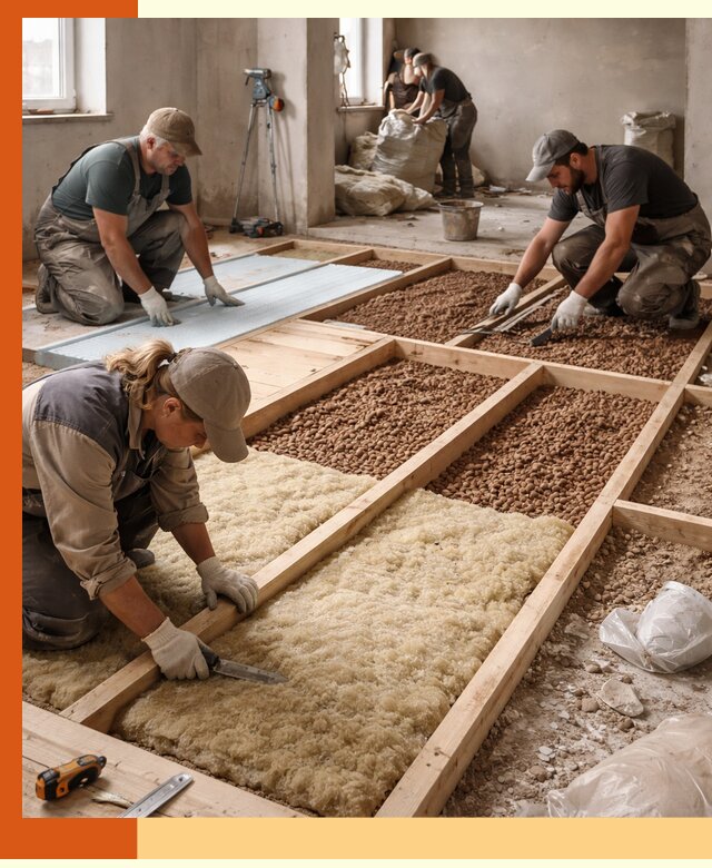 Утепление перекрытий жилых и промышленных зданий в Соликамске