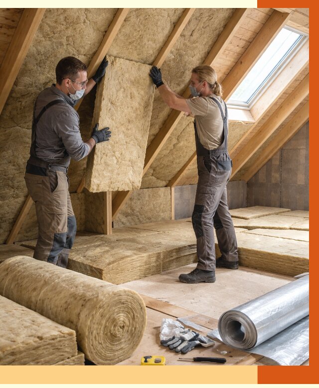 Утепление мансарды минватой в Соликамске от 4328 руб./м2 — монтаж и пароизоляция | ТепломастерСлк
