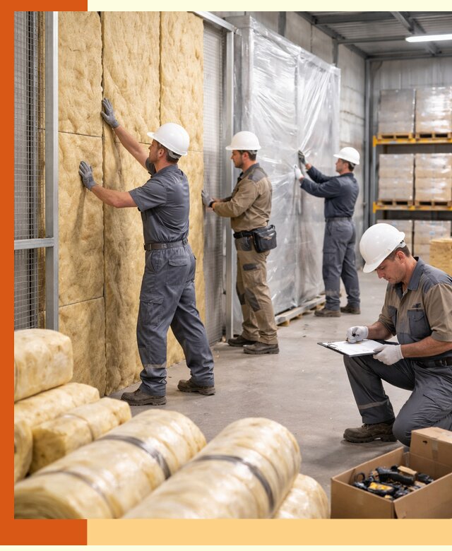 Утепление склада готовой продукции в Соликамске качественно и быстро