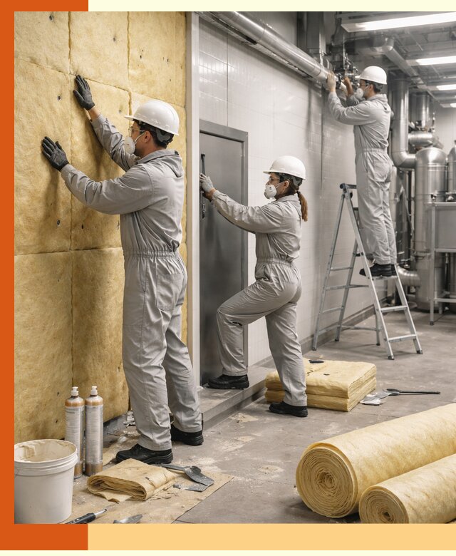 Утепление пищевого цеха под ключ в Соликамске