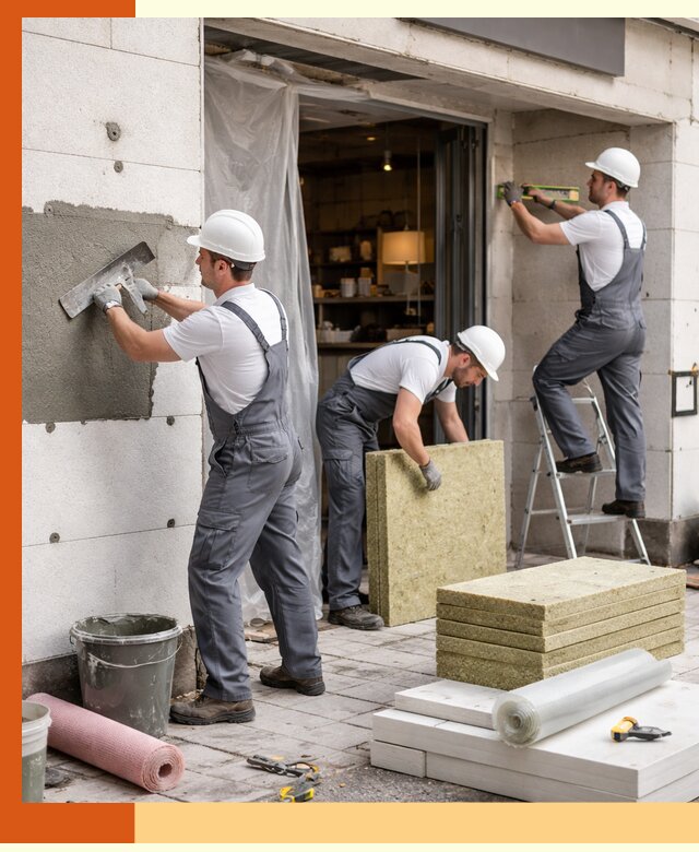 Утепление кафе в Соликамске: профессиональная теплоизоляция и монтаж