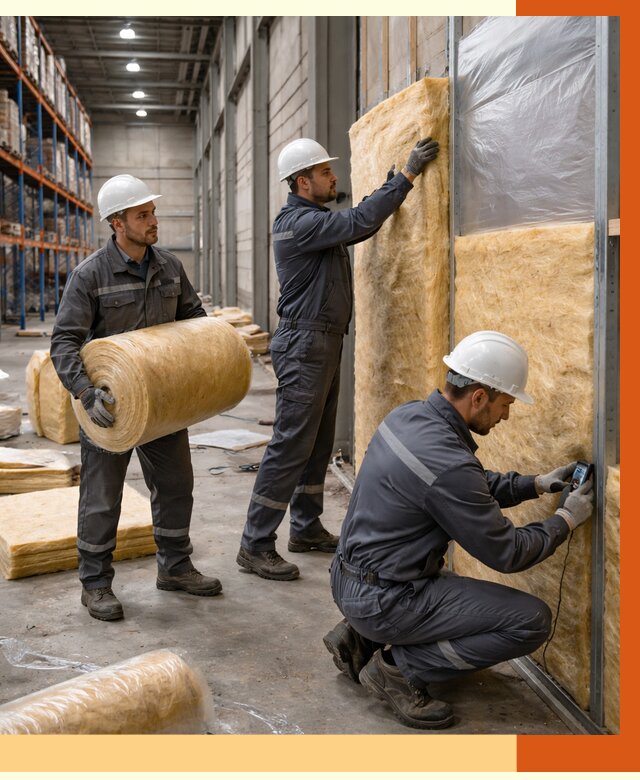 Утепление логистического центра в Соликамске от 4637 руб/м² под ключ | ТепломастерСлк