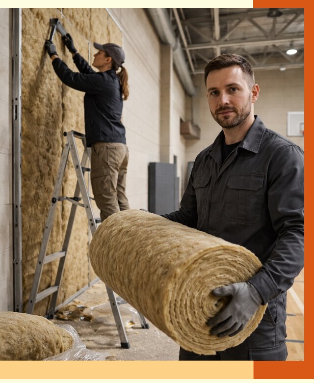 Утепление спортзала в Соликамске от 7729 руб/м2 — комплексное утепление под ключ | ТепломастерСлк