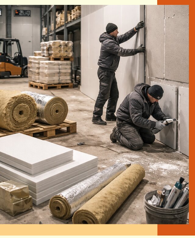 Утепление холодного склада в Соликамске от 8759 руб/м2 — комплексное под ключ | ТепломастерСлк