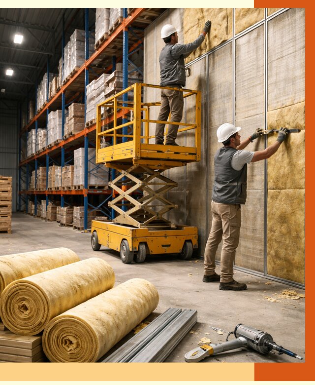 Утепление торгового склада в Соликамске от 3298 руб/м2 — комплексно и под ключ | ТепломастерСлк