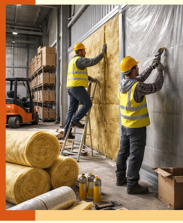 Утепление склада с техникой в Соликамске под ключ