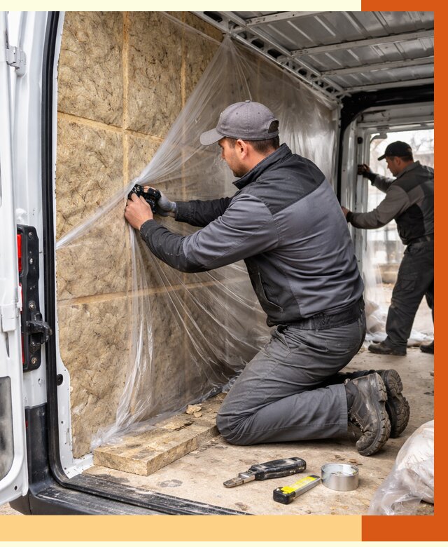 Утепление фургона в Соликамске от 17003 руб/м2 — утепление фургона ППУ и кузова | ТепломастерСлк