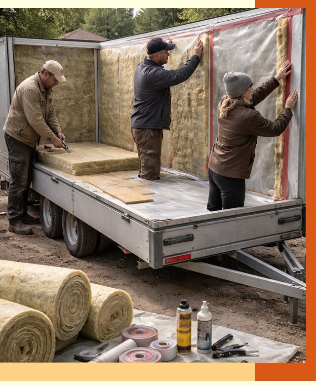 Утепление прицепа в Соликамске под ключ от 12881 руб. — комплекс от ТепломастерСлк