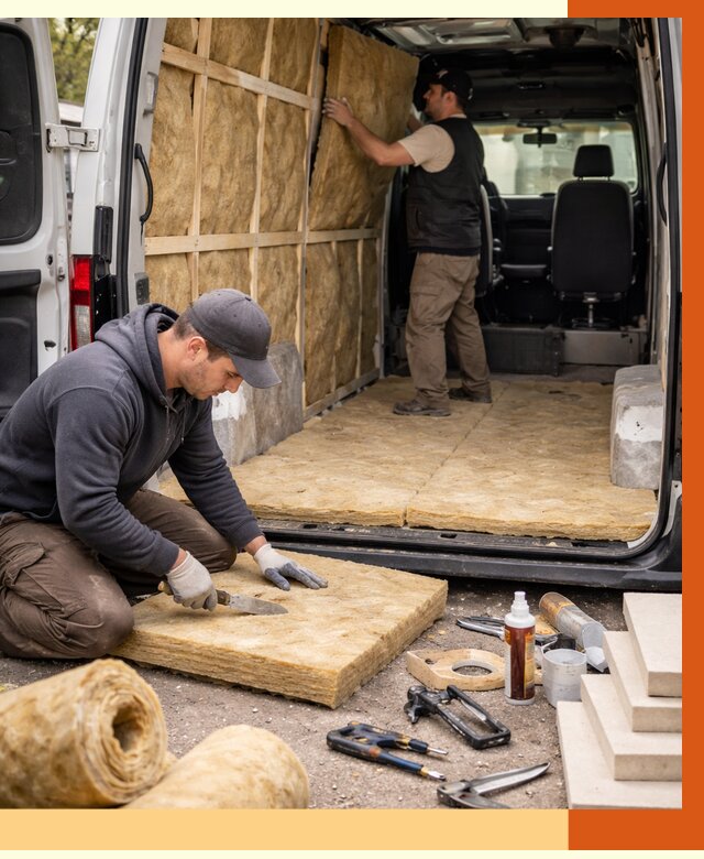 Утепление кемпера в Соликамске под ключ от 12366 руб. — профессионально | ТепломастерСлк