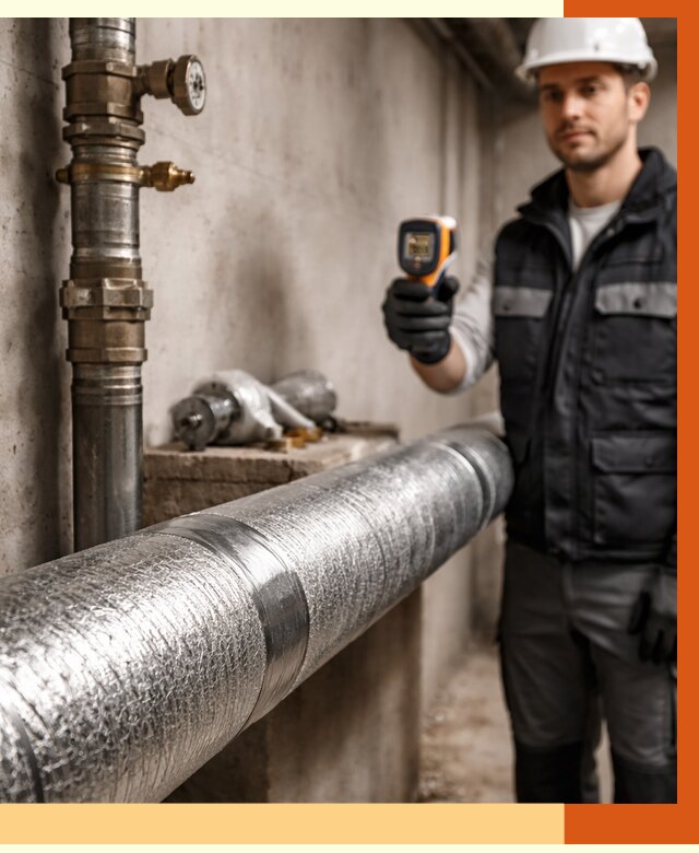 Утепление труб водоснабжения в Соликамске от 8759 руб. за м² — услуги ТепломастерСлк