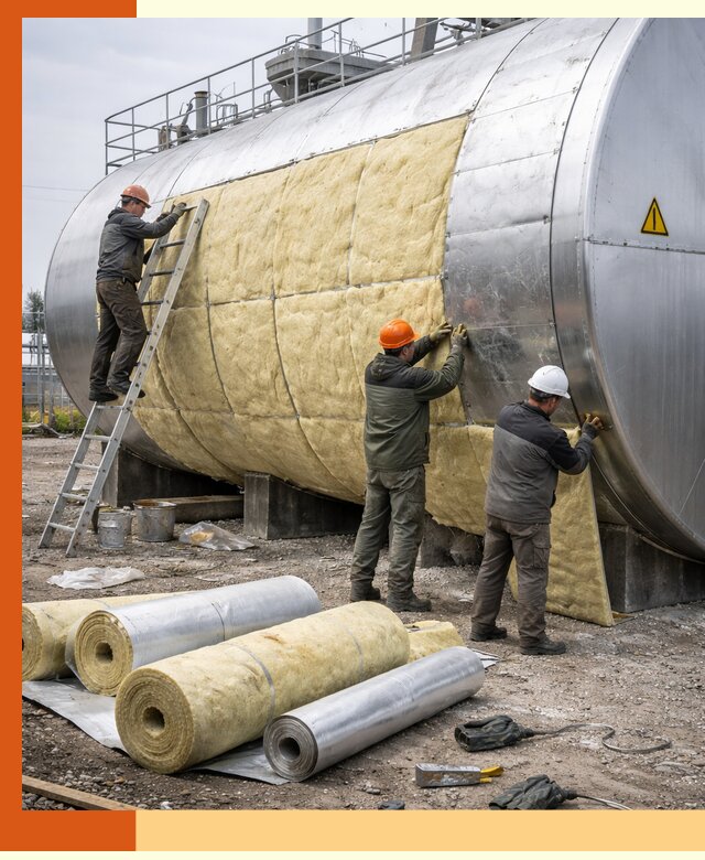 Утепление резервуаров с топливом в Соликамске надежно и экономично