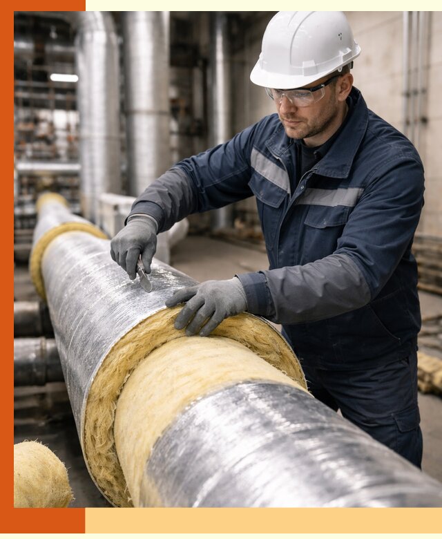 Утепление технологического оборудования и заводских установок в Соликамске