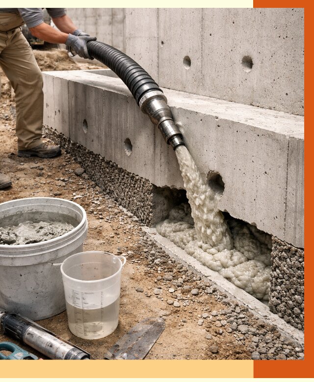 Заполнение полостей фундамента в Соликамске от 7007 руб. под ключ | ТепломастерСлк