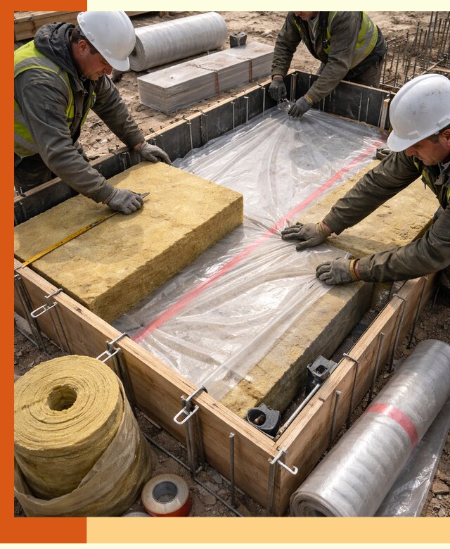 Теплоизоляция опалубки для строительства в Соликамске