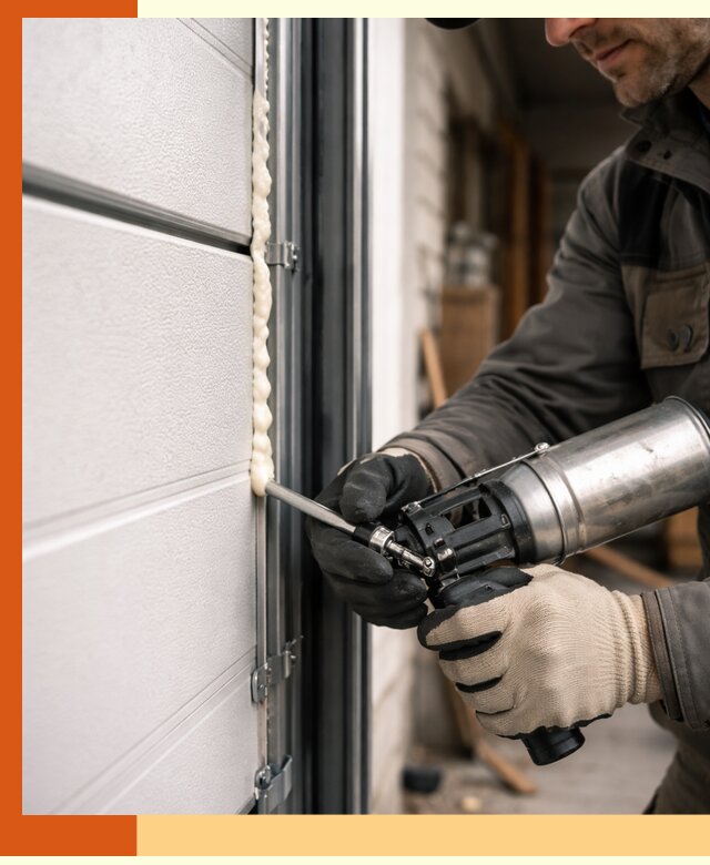 Заполнение пустот ворот в Соликамске профессионально и герметично