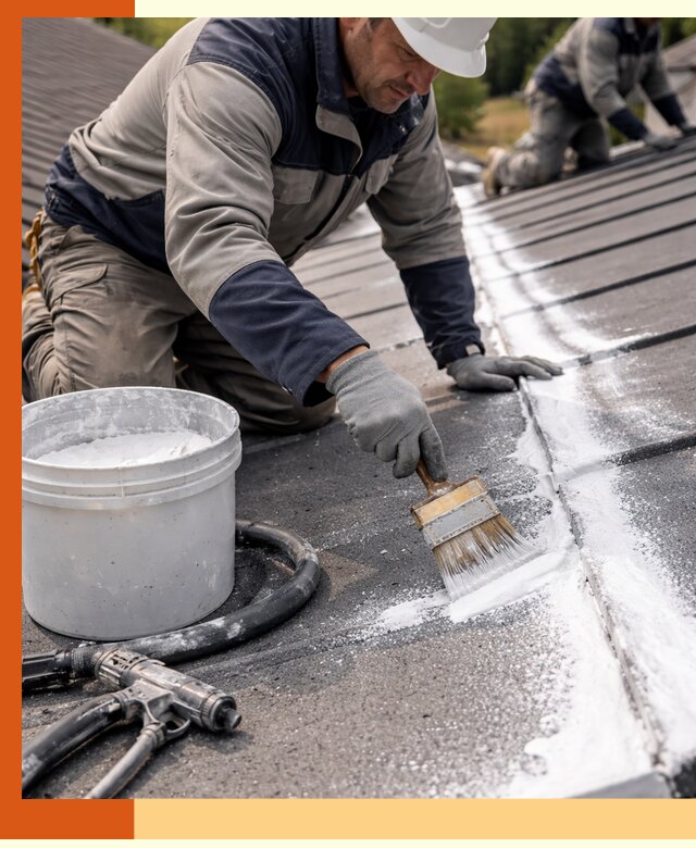 Утепление кровли жидкой теплоизоляцией в Соликамске