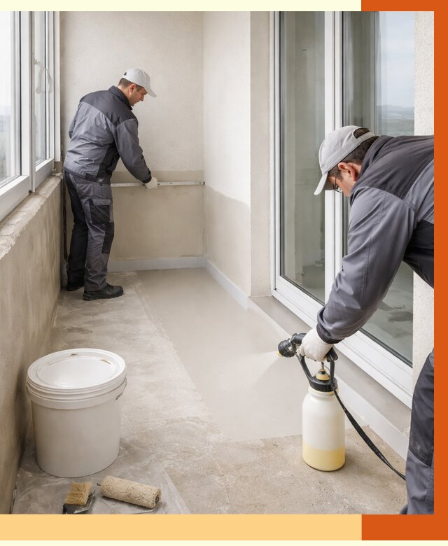 Утепление балкона жидкой теплоизоляцией в Соликамске от 5925 руб./м2 | ТепломастерСлк