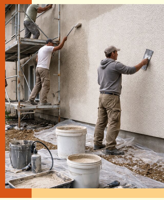 Утепление фасада жидкой пробкой в Соликамске