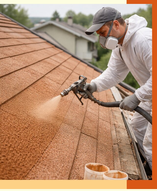 Утепление кровли жидкой пробкой в Соликамске от 2782 руб./м² под ключ | ТепломастерСлк