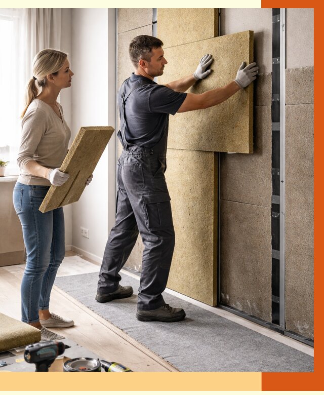 Профессиональная шумоизоляция квартиры в Соликамске от 7729 руб. за м2 | ТепломастерСлк