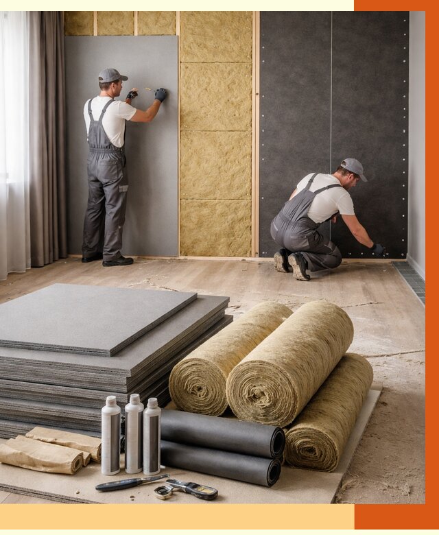 Шумоизоляция дома в Соликамске от 4637 руб/м2 — комплексная звукоизоляция под ключ | ТепломастерСлк