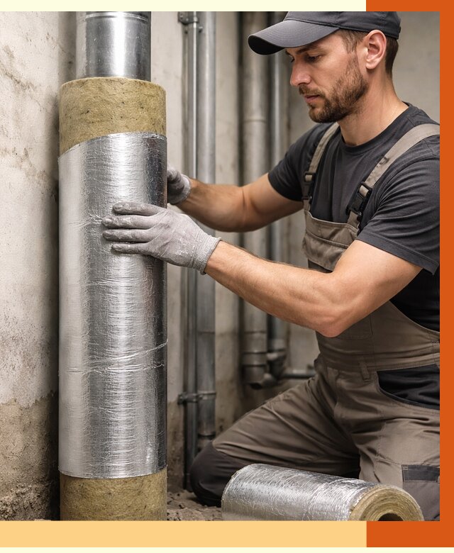 Шумоизоляция труб в Соликамске от 1237 руб. — шумоподавление и звукоизоляция труб | ТепломастерСлк