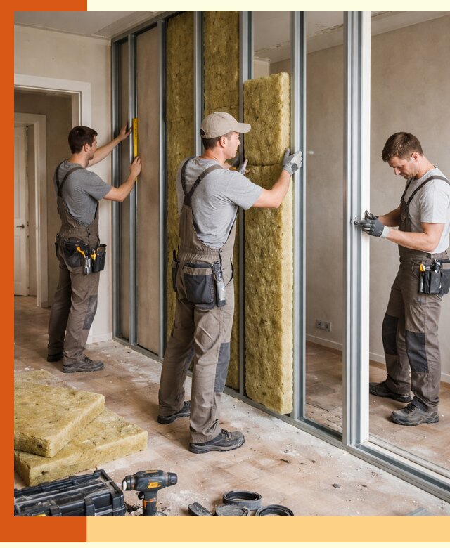 Шумоизоляция межкомнатных перегородок в Соликамске эффективно и надёжно