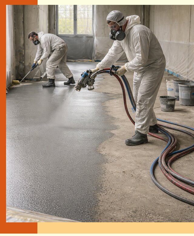 Гидроизоляция полимочевиной полов и конструкций в Соликамске