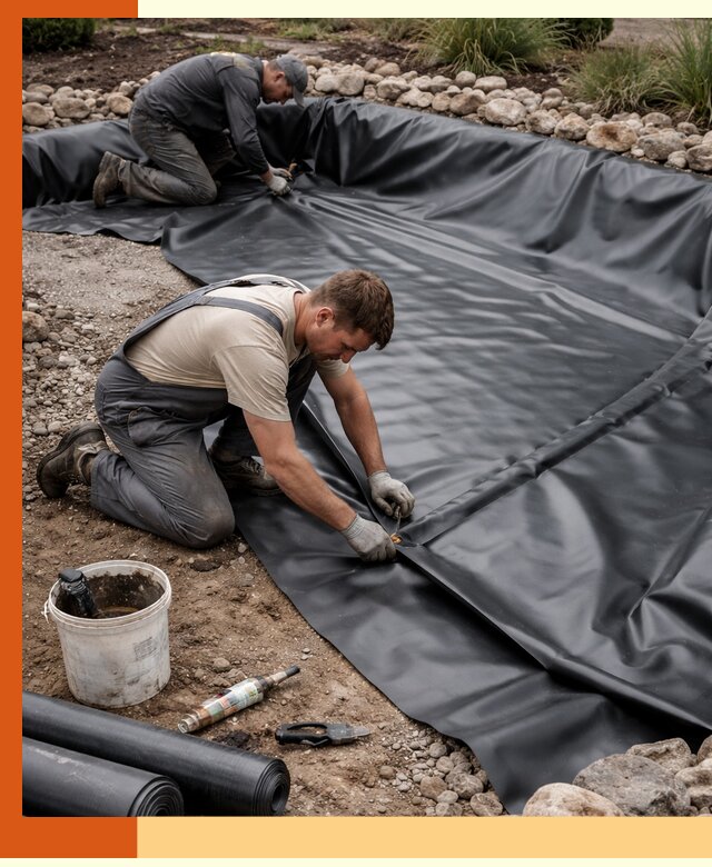 Гидроизоляция пруда в Соликамске: надежная защита и герметизация