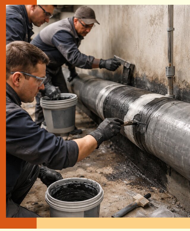 Гидроизоляция труб в Соликамске — защита и герметизация коммуникаций