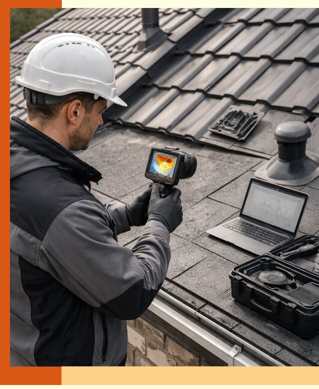 Тепловизионное обследование кровли в Соликамске для выявления дефектов