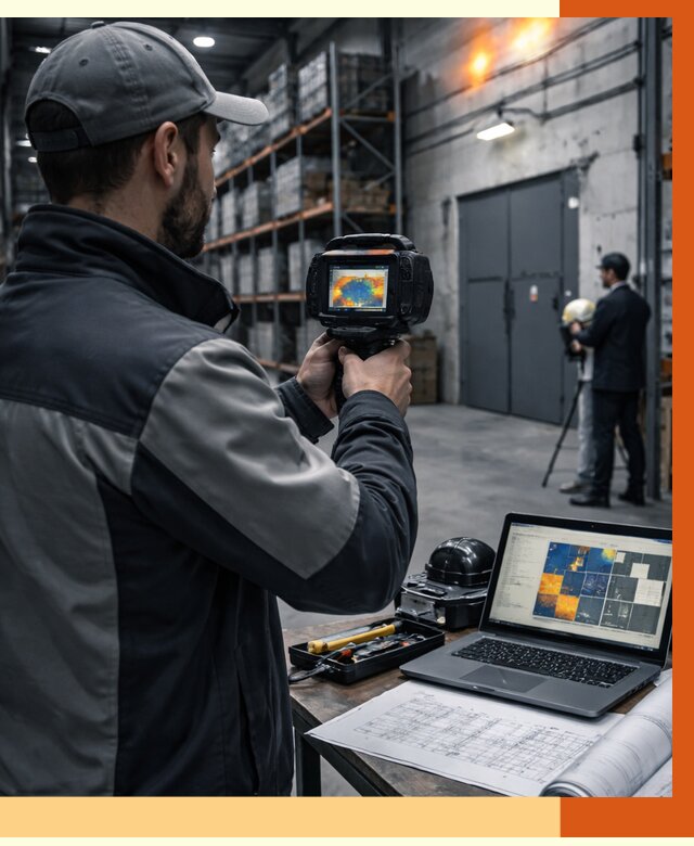 Тепловизионное обследование склада в Соликамске от 6698 руб. | ТепломастерСлк