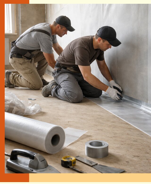 Монтаж пароизоляции для дома и помещений в Соликамске