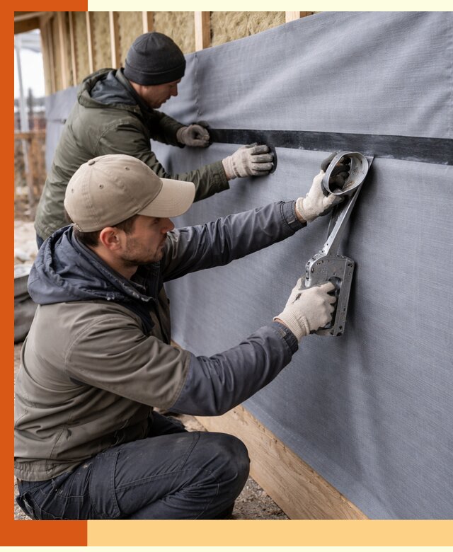 Монтаж ветроизоляции зданий и конструкций в Соликамске