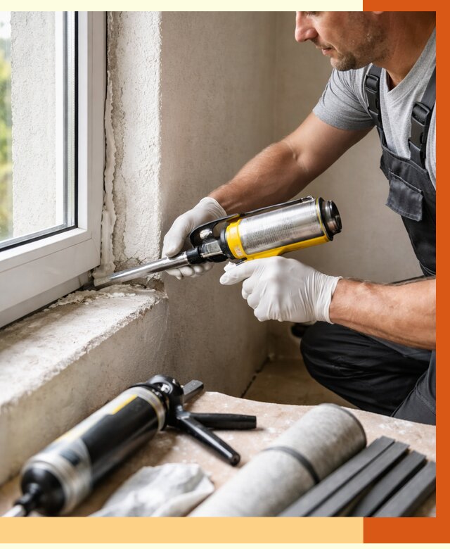 Герметизация стыков и примыканий в Соликамске от 1237 руб. под ключ | ТепломастерСлк