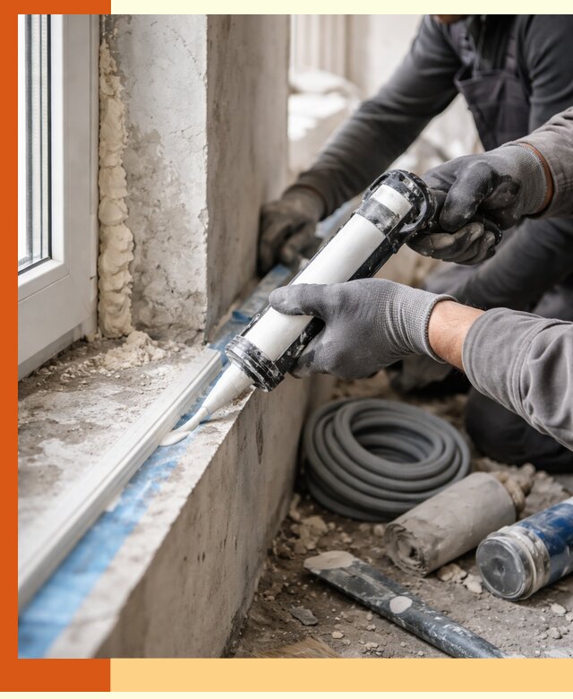 Герметизация стыков и примыканий зданий в Соликамске